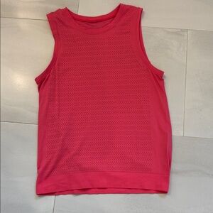 Lululemon Mesh Tank Sleeveless Coral Pink Top